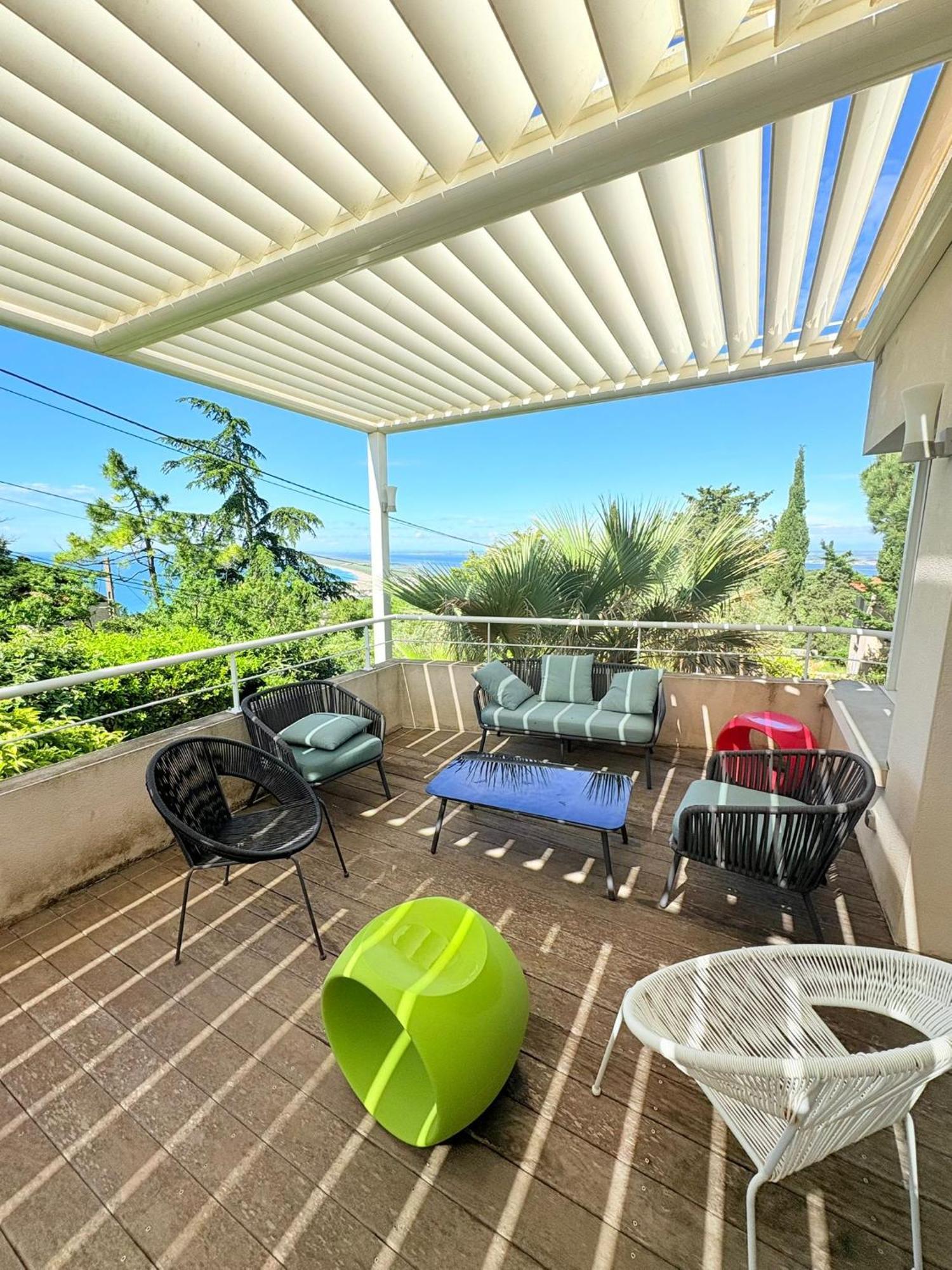 Atlantide - Somptueuse Villa Classee 4 Etoiles - Saint-Clair - Vue Exceptionnelle - Piscine Sete Bagian luar foto