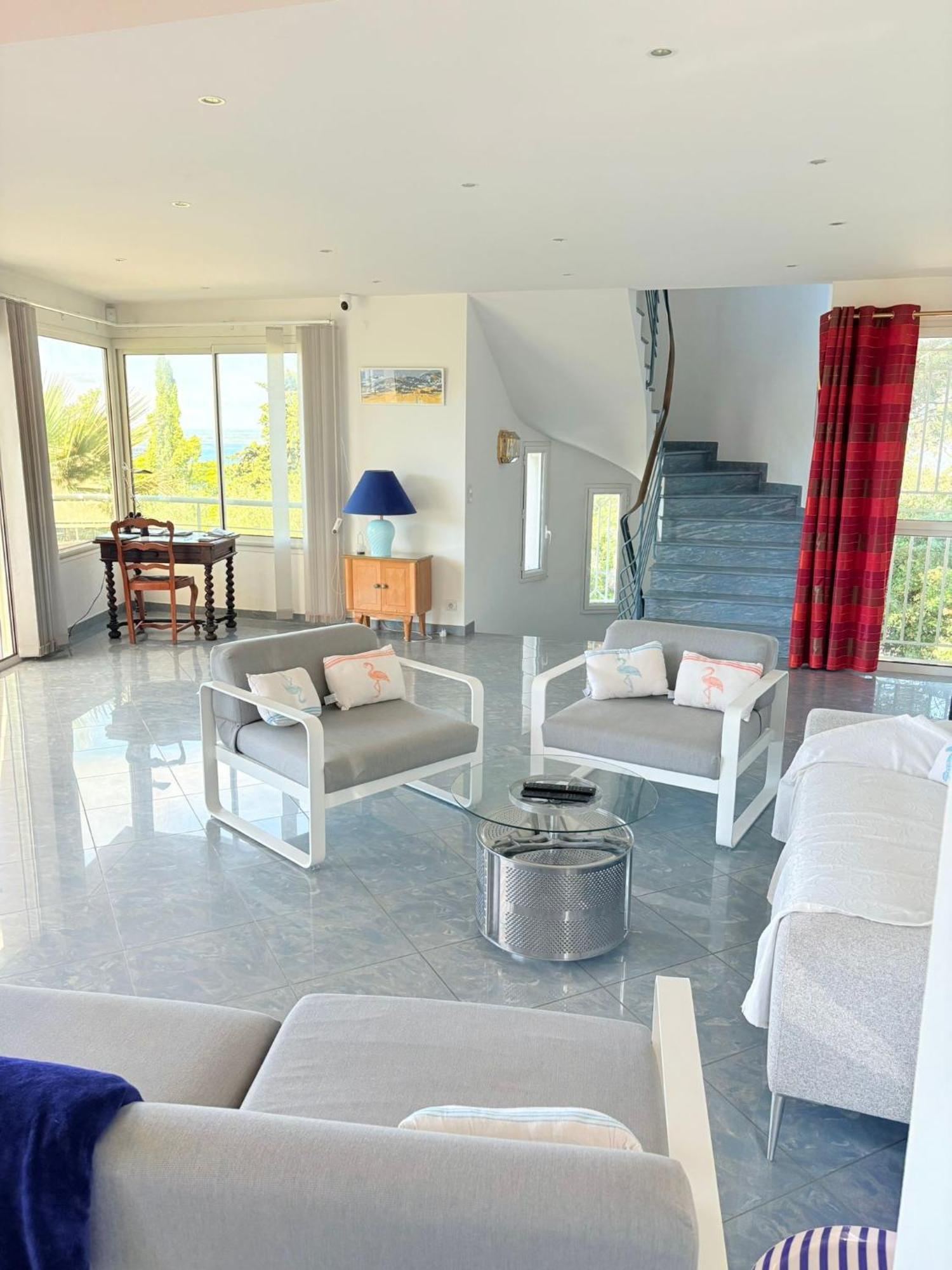 Atlantide - Somptueuse Villa Classee 4 Etoiles - Saint-Clair - Vue Exceptionnelle - Piscine Sete Bagian luar foto