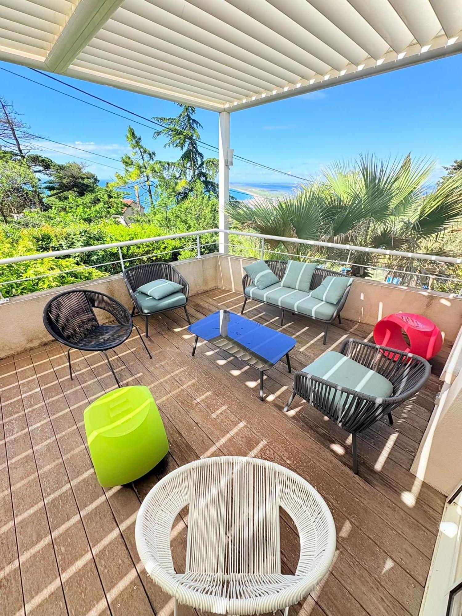 Atlantide - Somptueuse Villa Classee 4 Etoiles - Saint-Clair - Vue Exceptionnelle - Piscine Sete Bagian luar foto