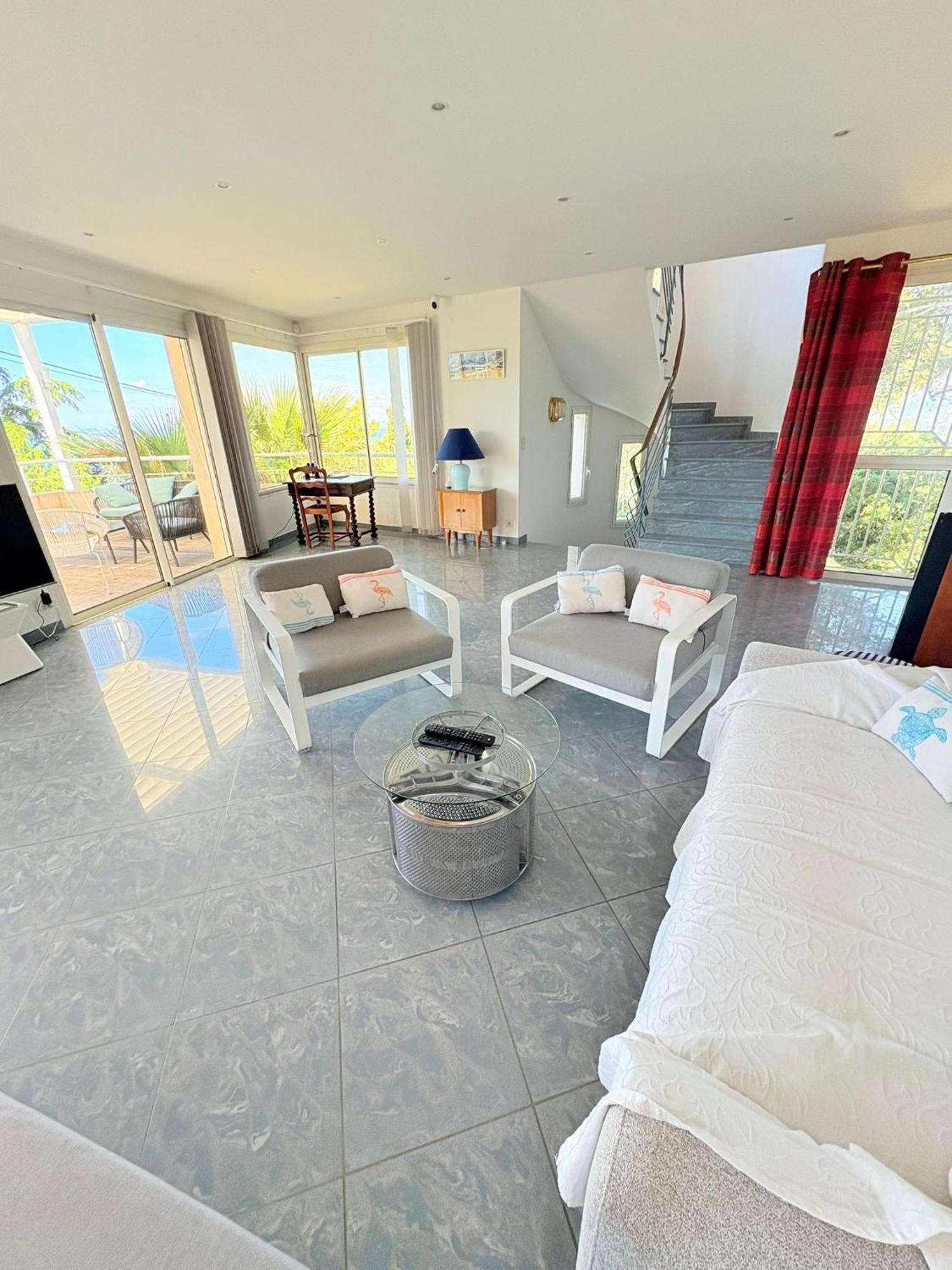 Atlantide - Somptueuse Villa Classee 4 Etoiles - Saint-Clair - Vue Exceptionnelle - Piscine Sete Bagian luar foto