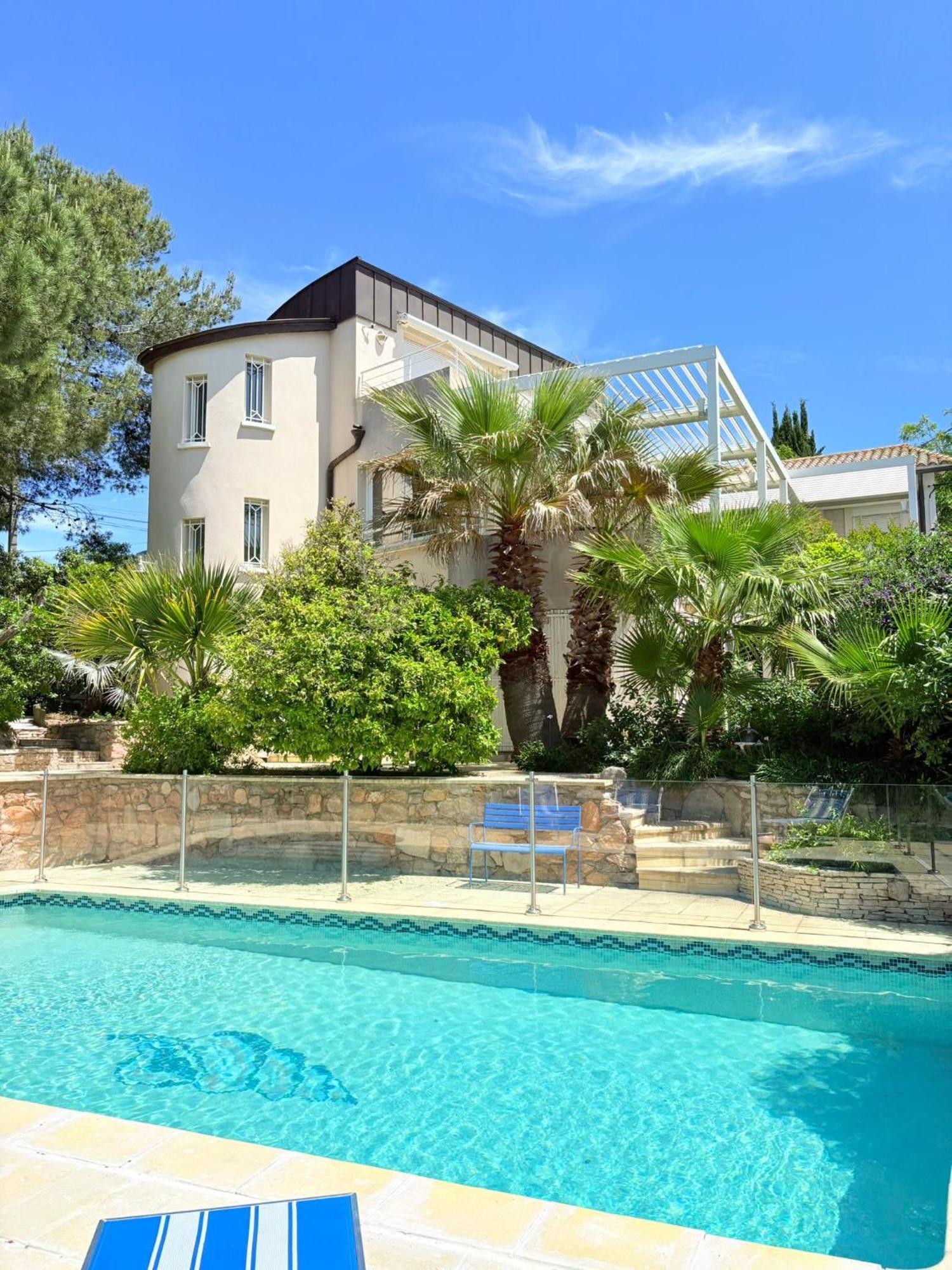 Atlantide - Somptueuse Villa Classee 4 Etoiles - Saint-Clair - Vue Exceptionnelle - Piscine Sete Bagian luar foto